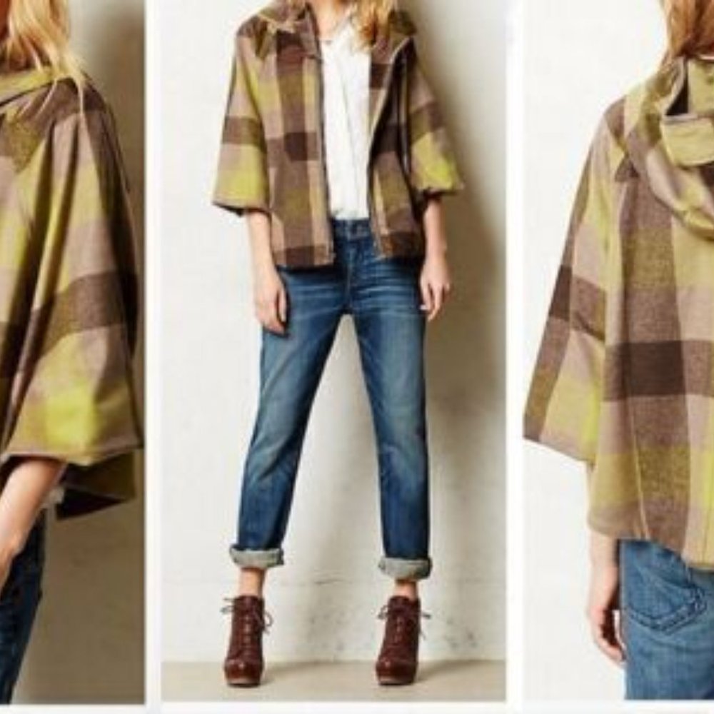 Anthropologie Taos Cape Jacket Coat by Eva Franco - Size 4
